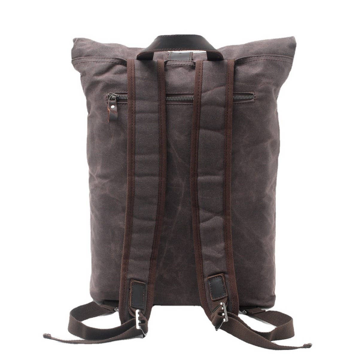 Vintage Canvas Waterproof Backpack For Men_Cwab5542