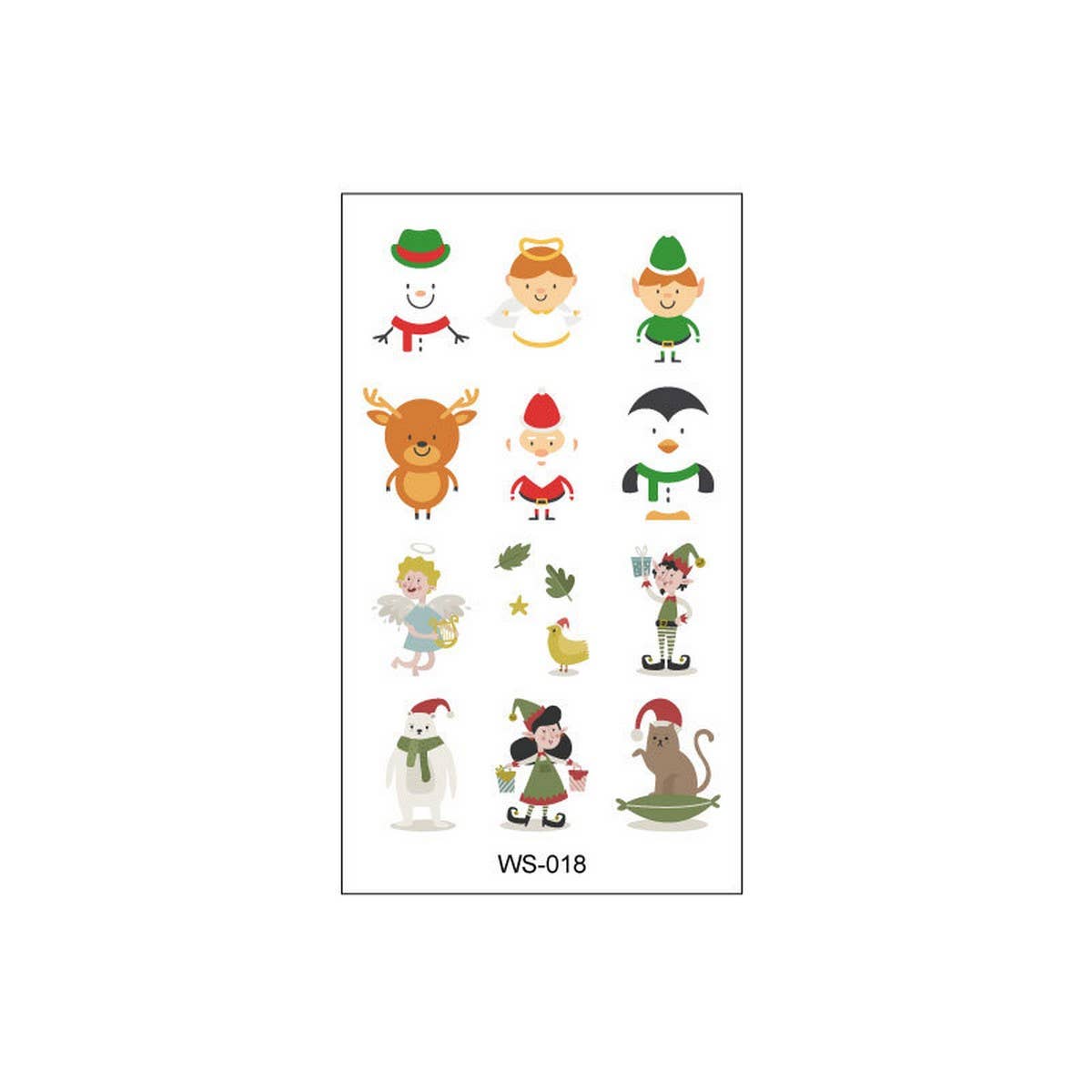 KIDS CHRISTMAS CANDLE TATTOOS FOR HOLIDAY PARTY_CWMM8261