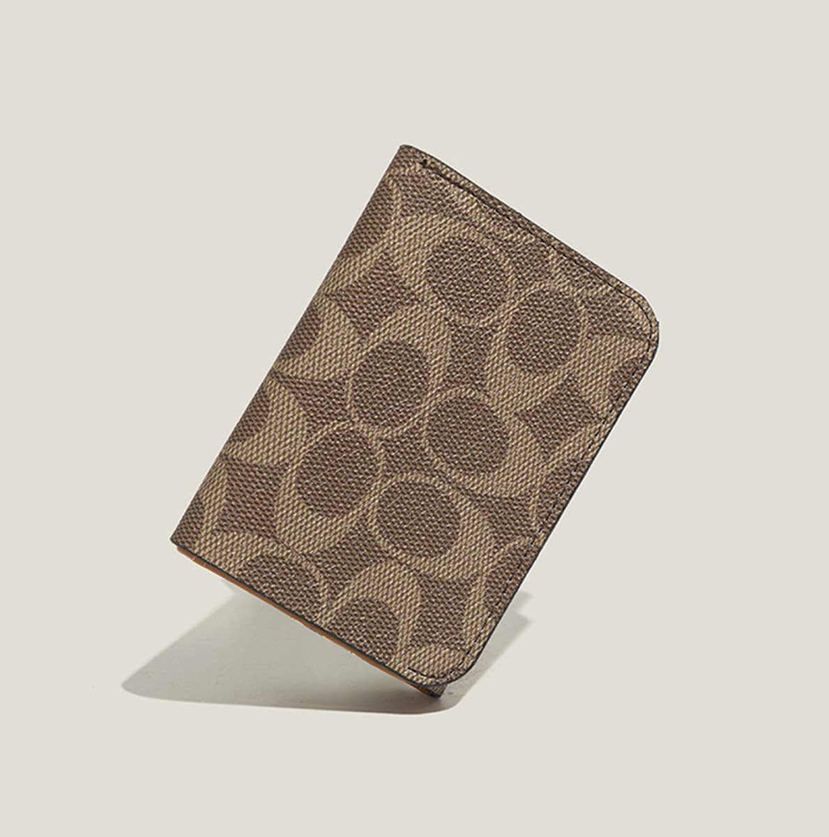 New Vintage Geometric Letter Mini 3-Fold Wallet_Cwab06269