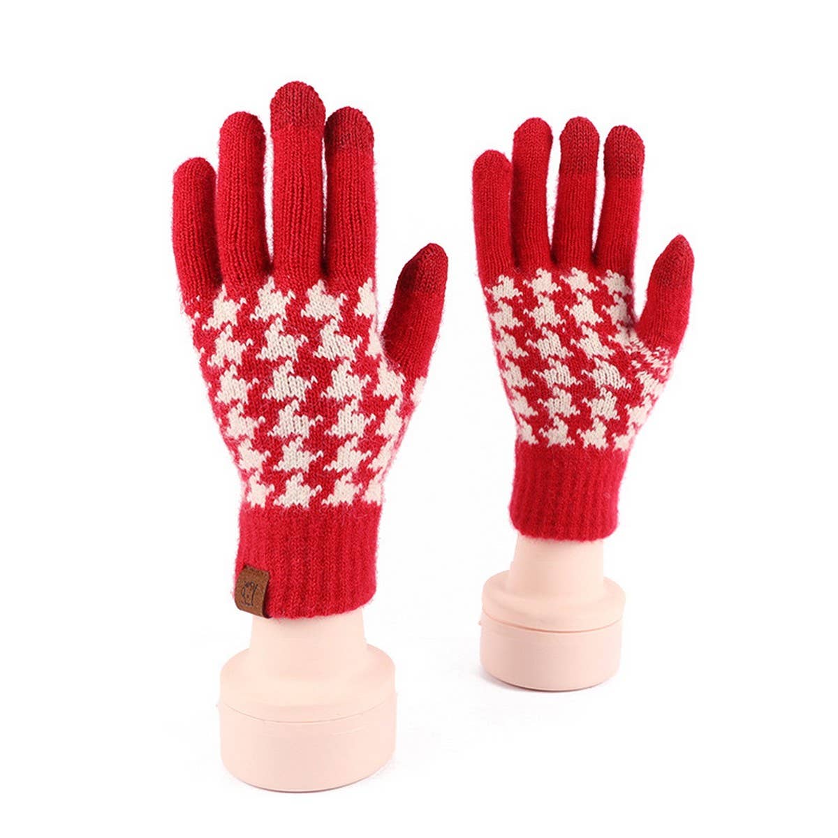 Winter Festive Warm Touch Screen Brushed Gloves_Cwag0376