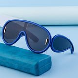 ONE PIECE LARGE FRAME SUNGLASSES SPORTS SUNGLASSES_CWASG0591