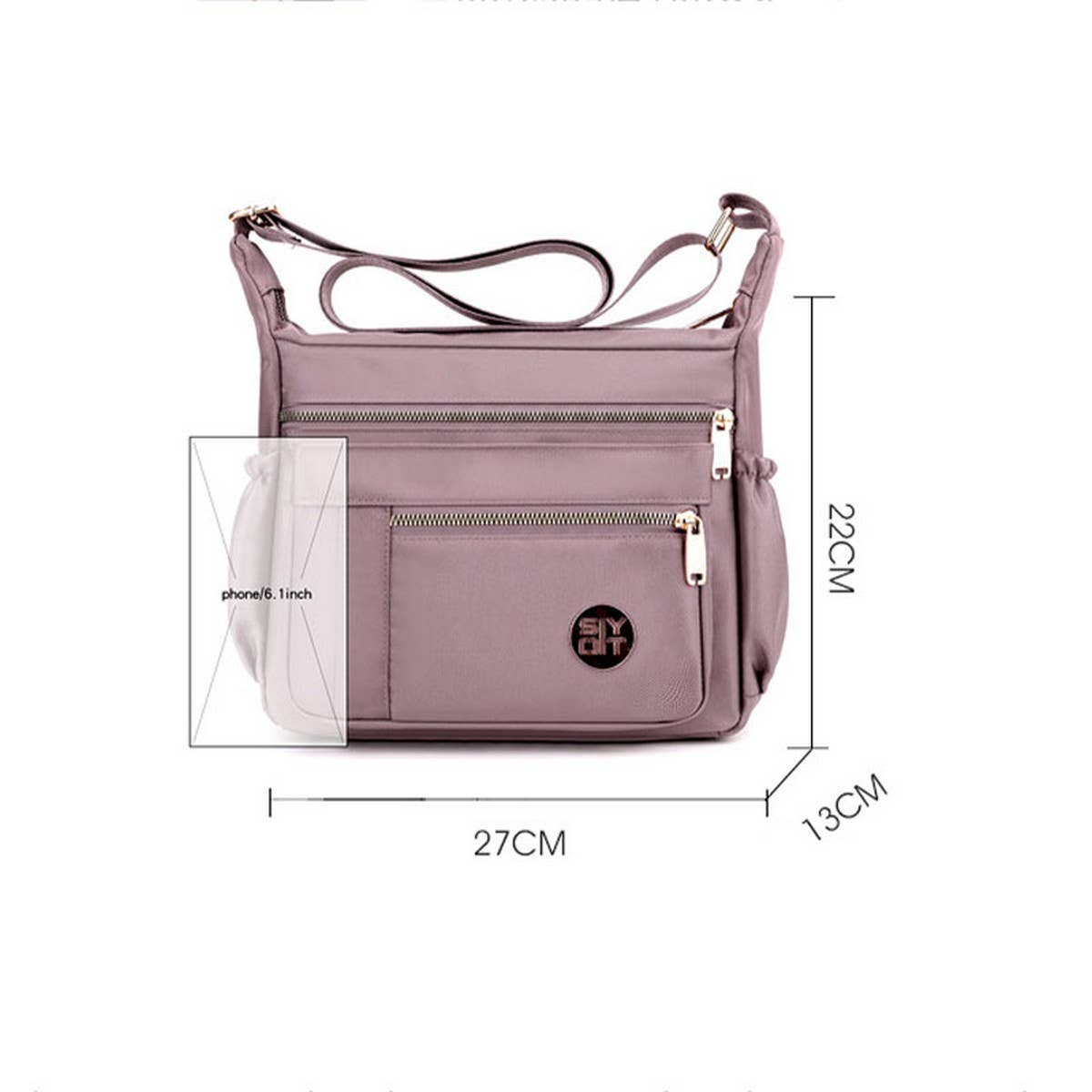 Large Capacity Nylon Shoulder Crossbody Bag_Cwasc1767