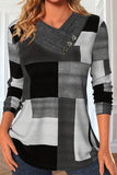 Women Knitted Plaid Blouse_Cwtbll0363