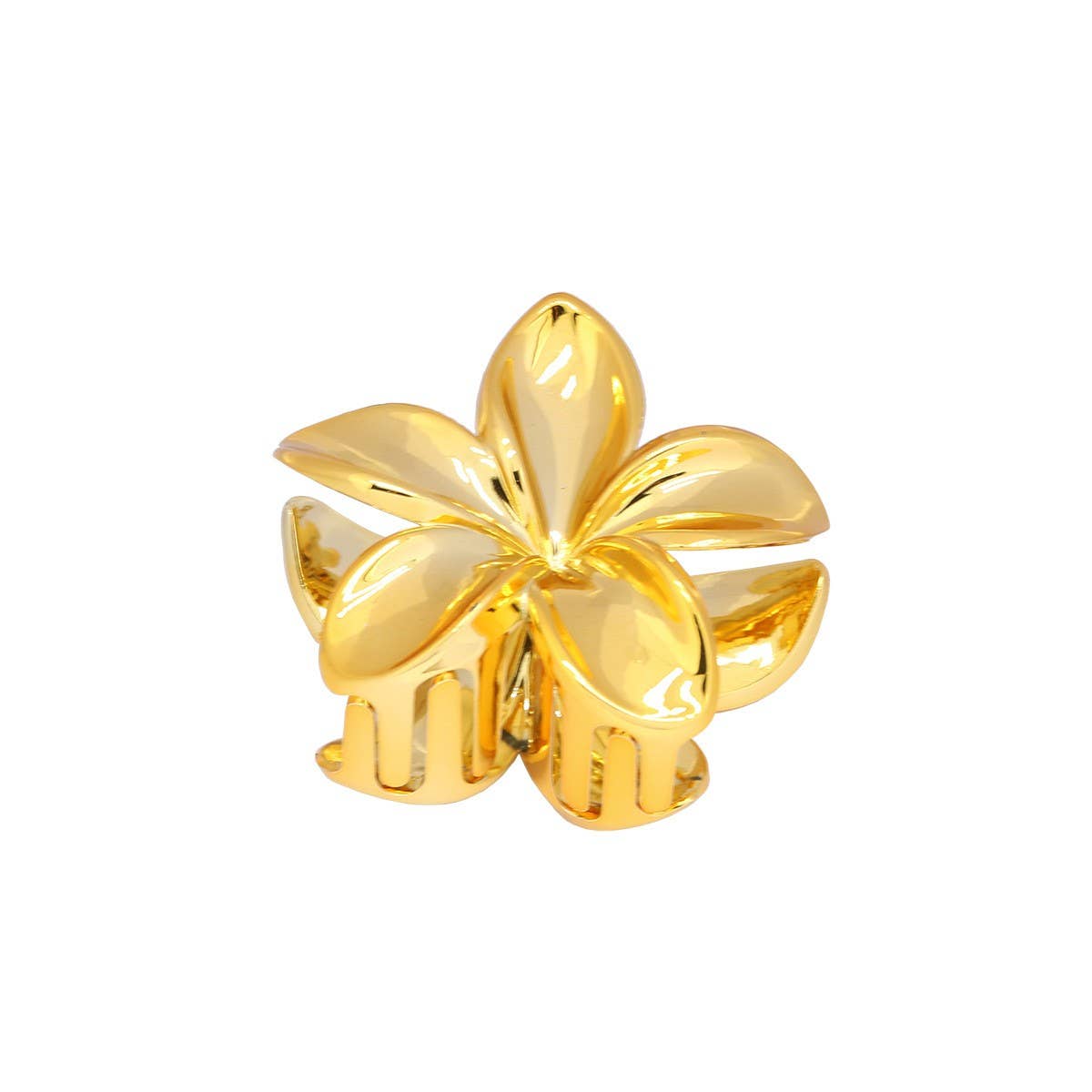 GOLD SILVER EGG FLOWER LARGE HAIR CLAW ELEGANT_CWMM4995
