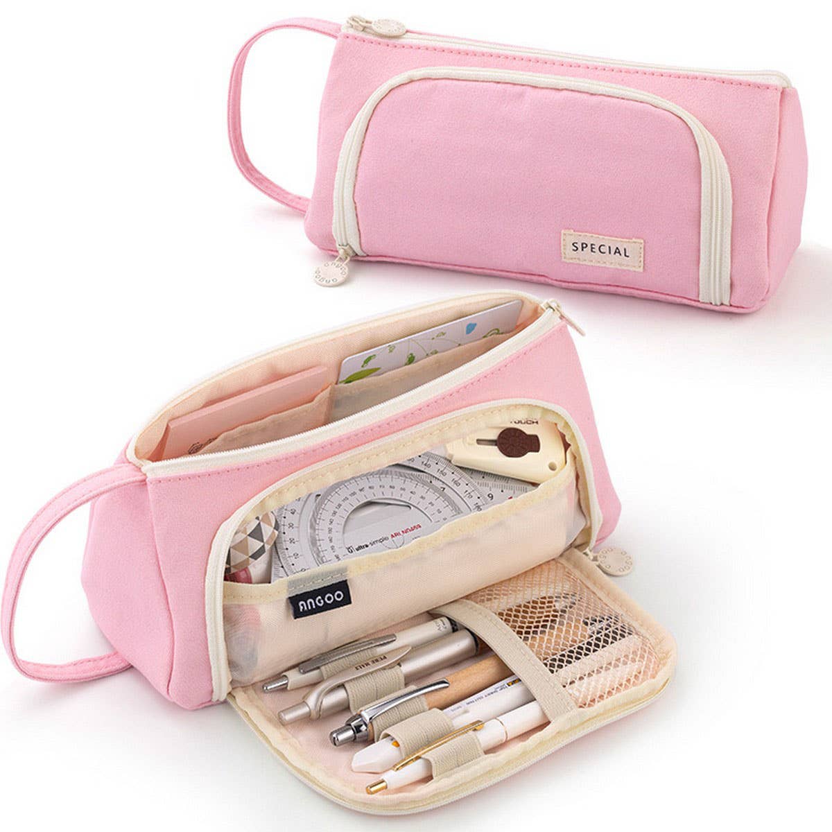 HIGH VALUE CANVAS WINDOW PENCIL CASE_CWMM1977