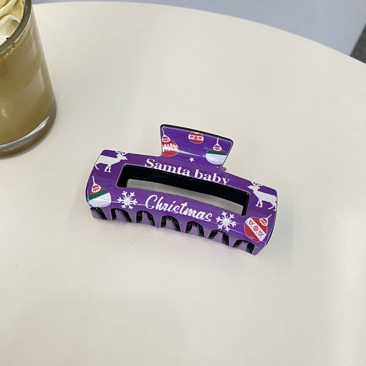 CHRISTMAS REINDEER SNOWFLAKE HAIR CLIP SHARK CLIP_CWAHA2153