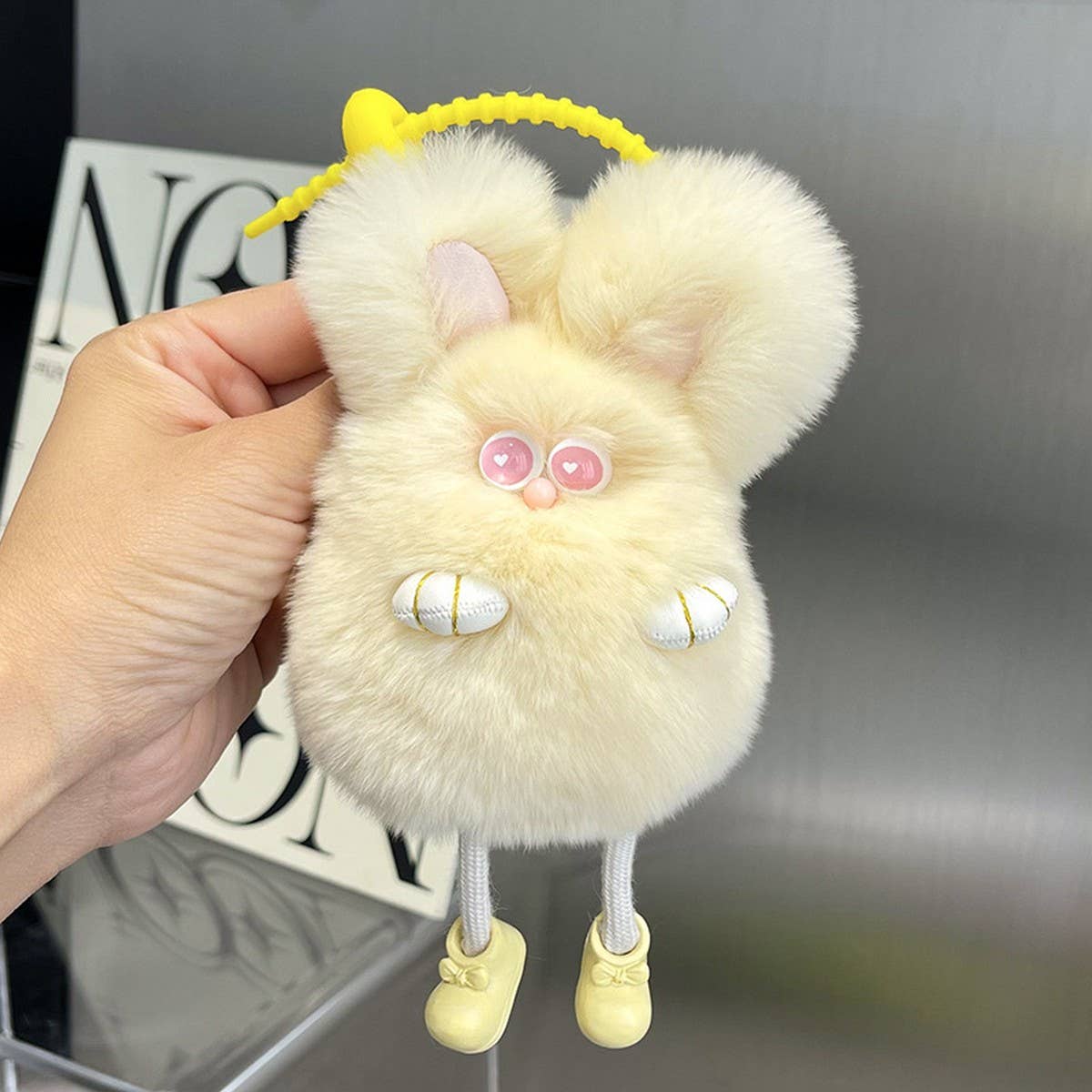 CUTE PLUSH BUNNY CAR KEYCHAIN BAG PENDANT_CWMM2534