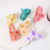 PLUMERIA FLOWER LARGE HAIR CLAW ELEGANT UPDO CLIP_CWAHA1064