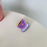 ACRYLIC COFFEE CUP HAIR CLAW CUTE SHARK CLIP_CWASC1585