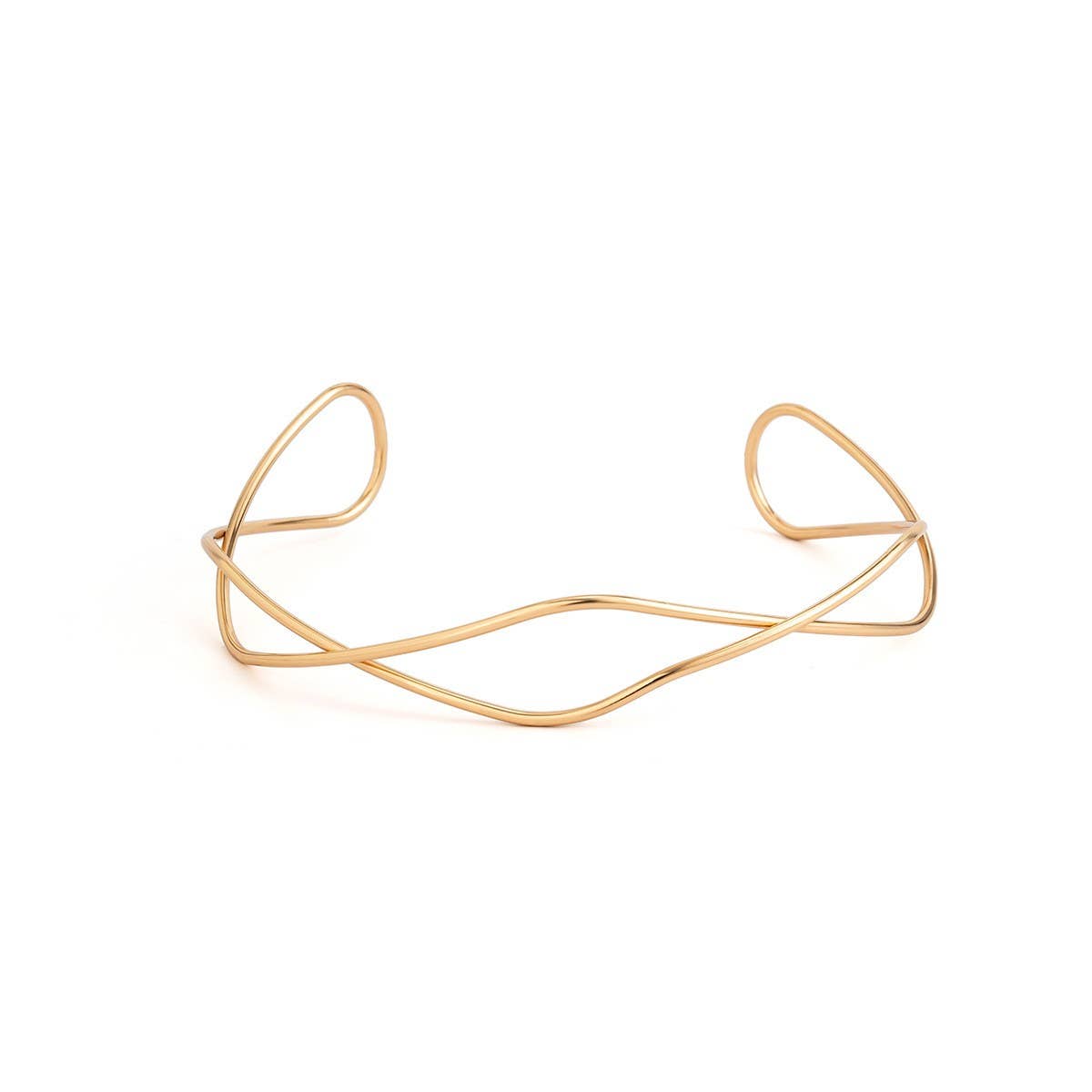 FASHIONABLE HIGH END CROSS OUTLINE NECKLACE_CWMM3185