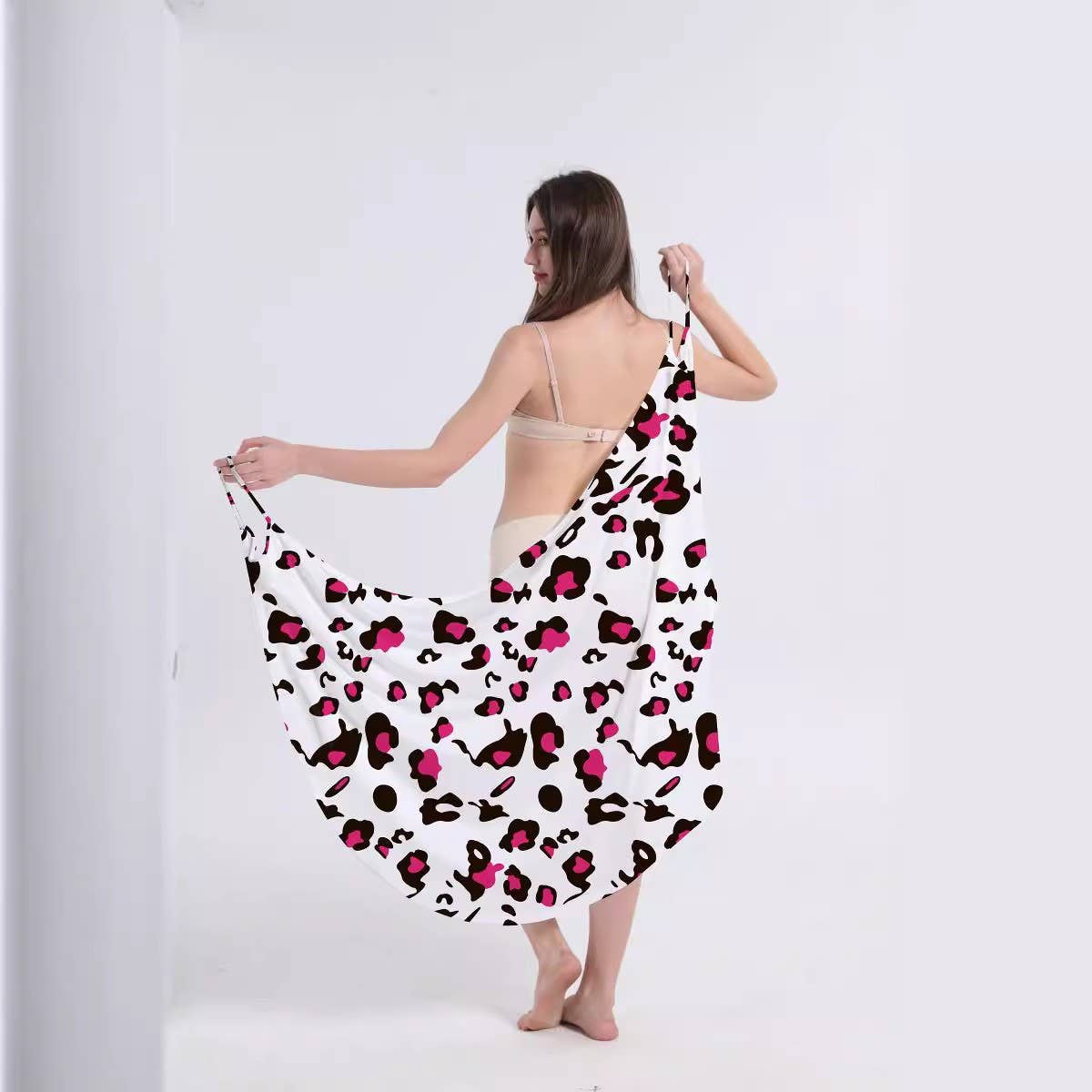 MULTI COLOR PRINT SLING DRESS ISLAND VACATION WEAR_CWBLS0491