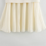 Womens Pleated Skirt With Patchwork, Chic Look_Cwdsd8352