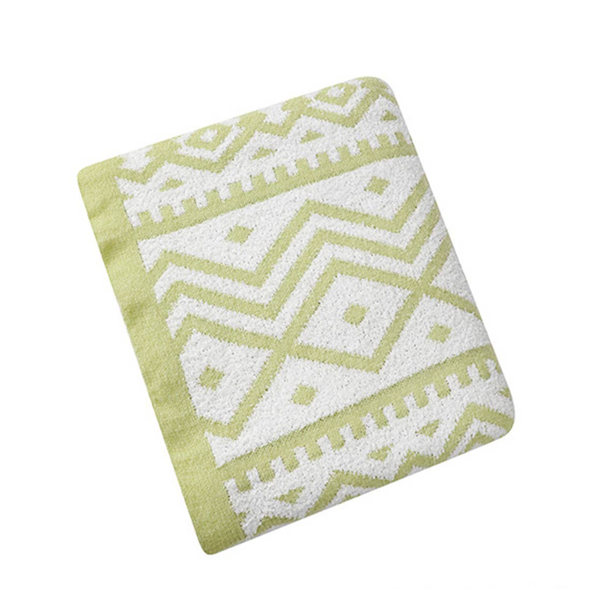 KNITTED SOFT AND LIGHT GEOMETRIC PATTERN BLANKET_CWMM0208