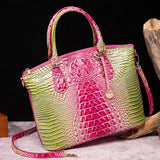 CLASSY CROCODILE PATTERN TOP HANDLE BAG_CWAB0572
