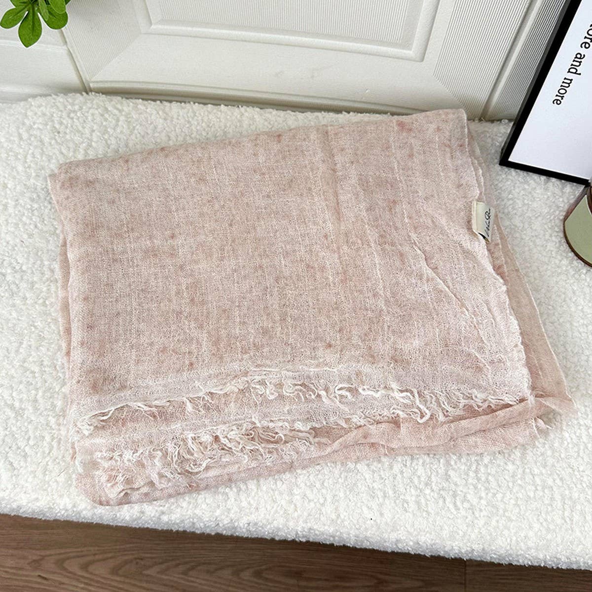 Contrast Color Spray Dyed Long Scarf Shawl_Cwasc1408