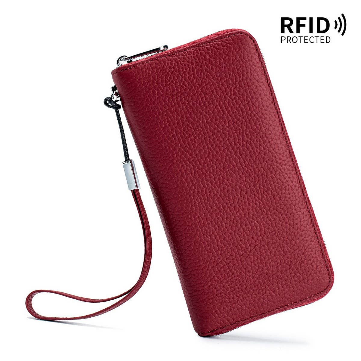 Top Layer Cowhide Clutch Soft Leather Simple Wallet_Cwab3708