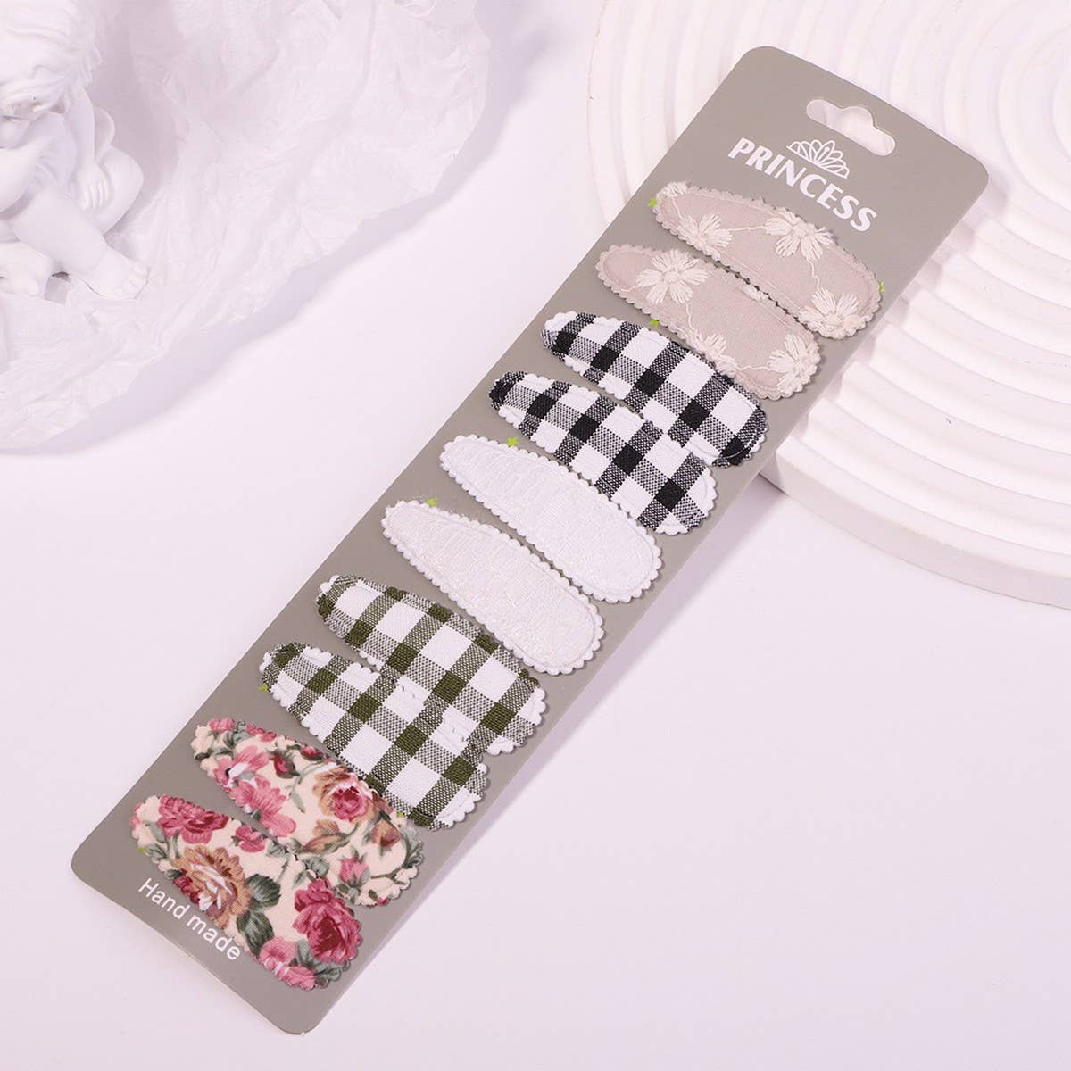 FLORAL EMBROIDERED BB CLIP SET FRESH CUTE_CWAHA6703