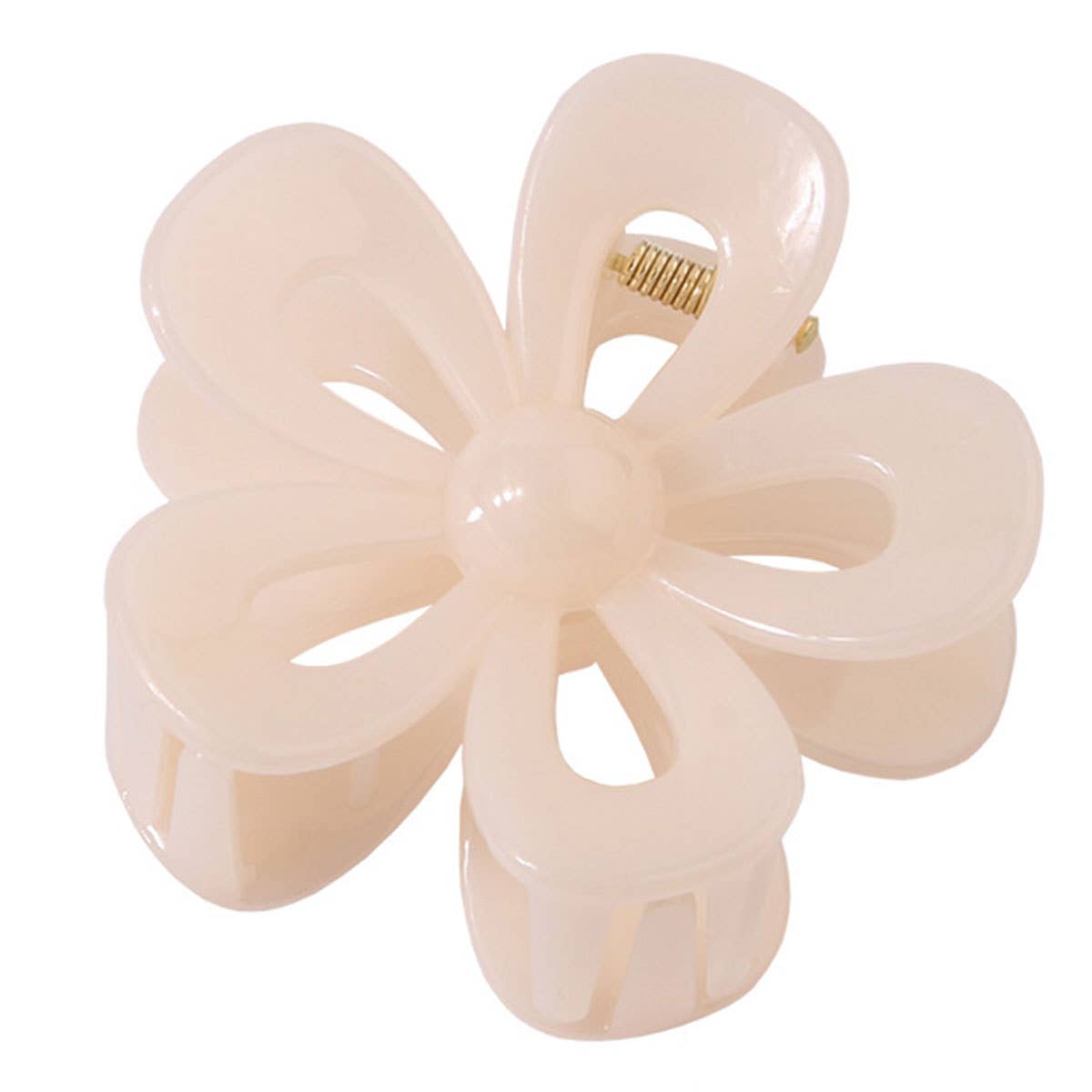 Matte Acrylic Flower Hair Claw Clip For Women_Cwaha07298