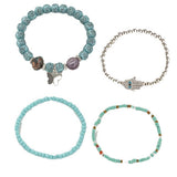CHAIN ETHNIC STYLE MULTI LAYER RICE BEAD BRACELET_CWAHA2477