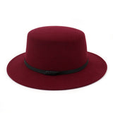 NEW STYLE FLAT TOP FLAT BRIM HAT JAZZ HAT_CWAH1781