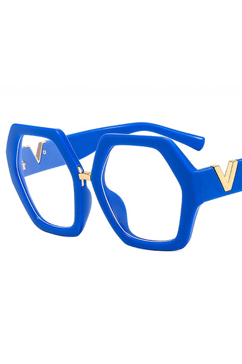 Women Geometric Frame Eyeglasses_Cwasg0135