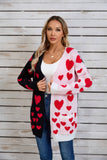 Valentines Day Long Cardigan Love Sweater