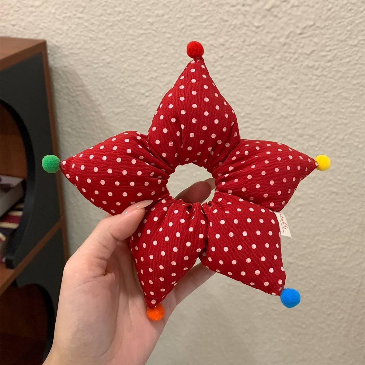 Star Scrunchie Bun Hair Tie Small Design_Cwaha07831