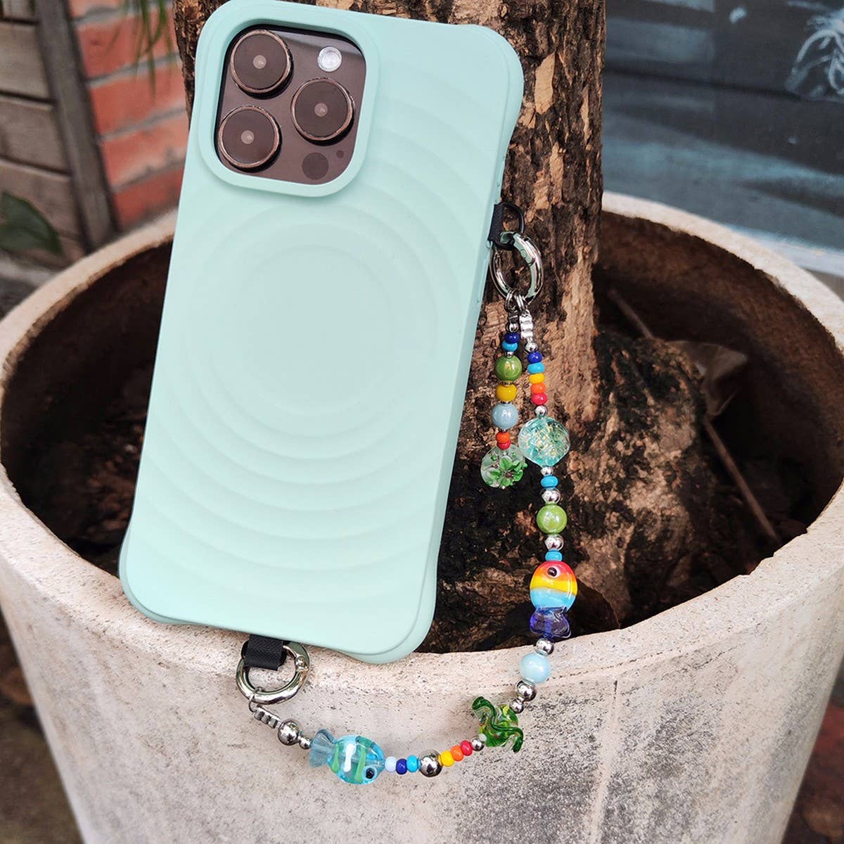 Cwmm8684_Smart Colorful Simple Mobile Phone Chain