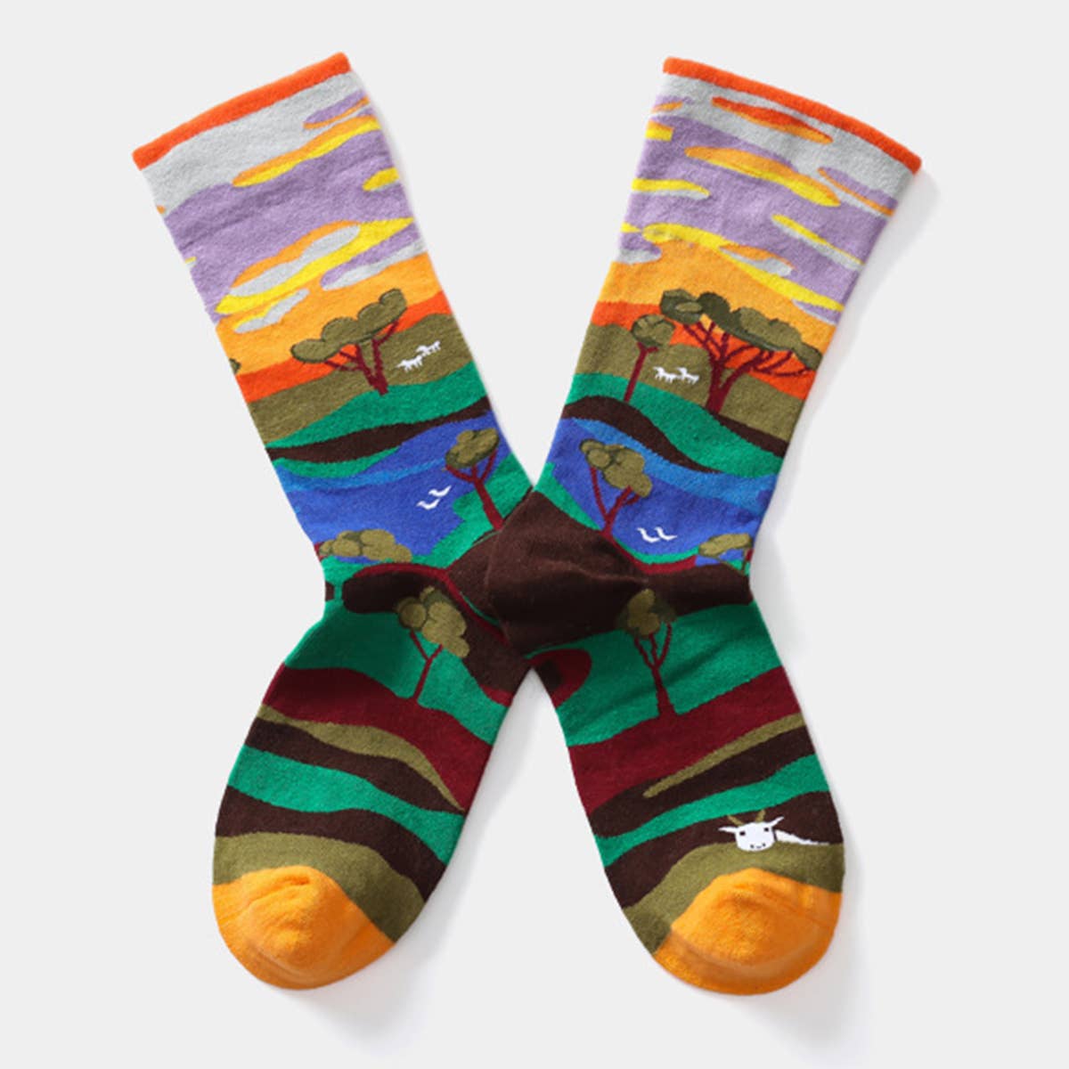 STREET SKATEBOARDING MID TUBE TIDE SOCKS_CWMS0164