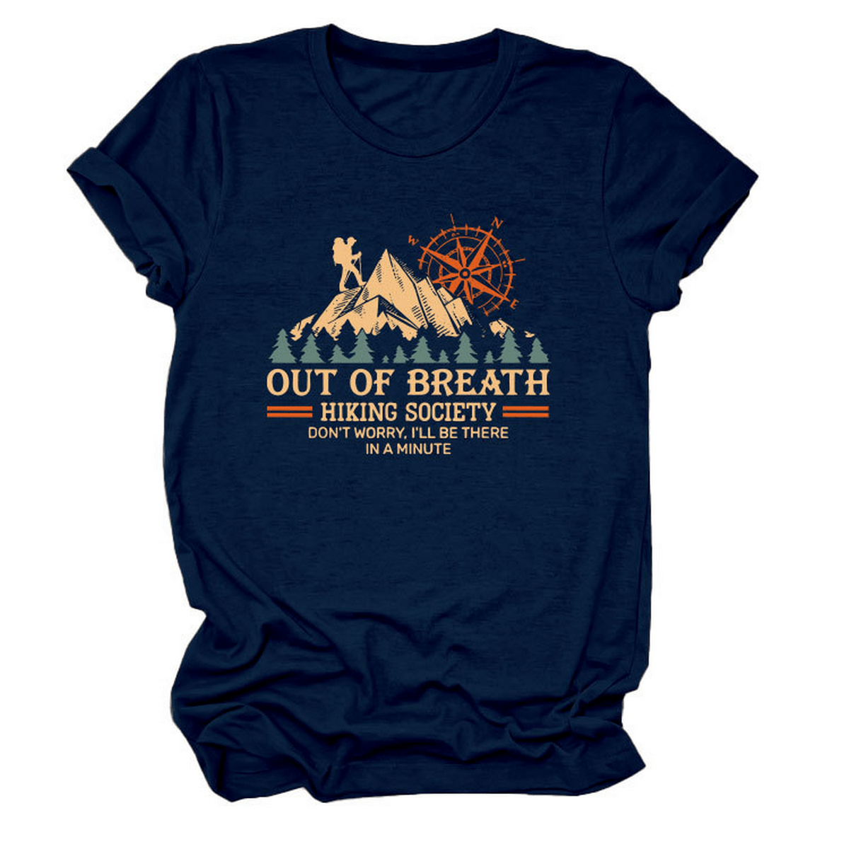 COMFY CREW NECK TEE HIKING QUOTE FOR WOMEN_CWTTS1523