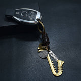 NEW COWHIDE ALLOY MUSICAL INSTRUMENT KEYCHAIN_CWMM5018