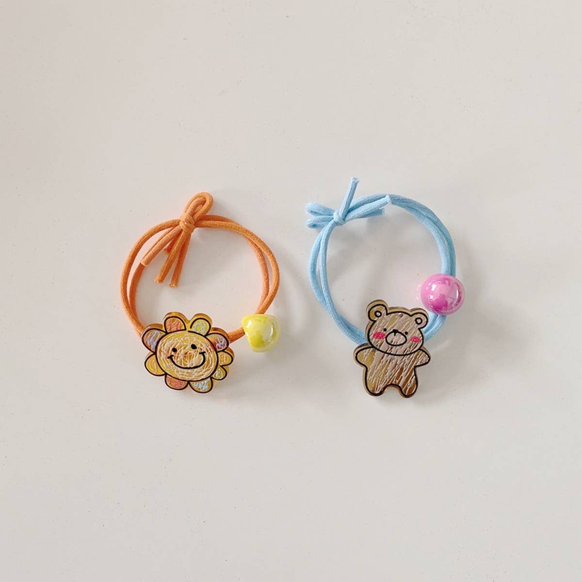CUTE CARTOON SMILING DINOSAUR KNOTTED HAIR TIE_CWAHA1862