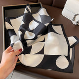 MINIMALIST SPRING AND SUMMER POLKA DOT PLAID SCARF_CWASC0628