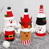 FLEECE REINDEER WINE BOTTLE COVER CHRISTMAS_CWAJE05399