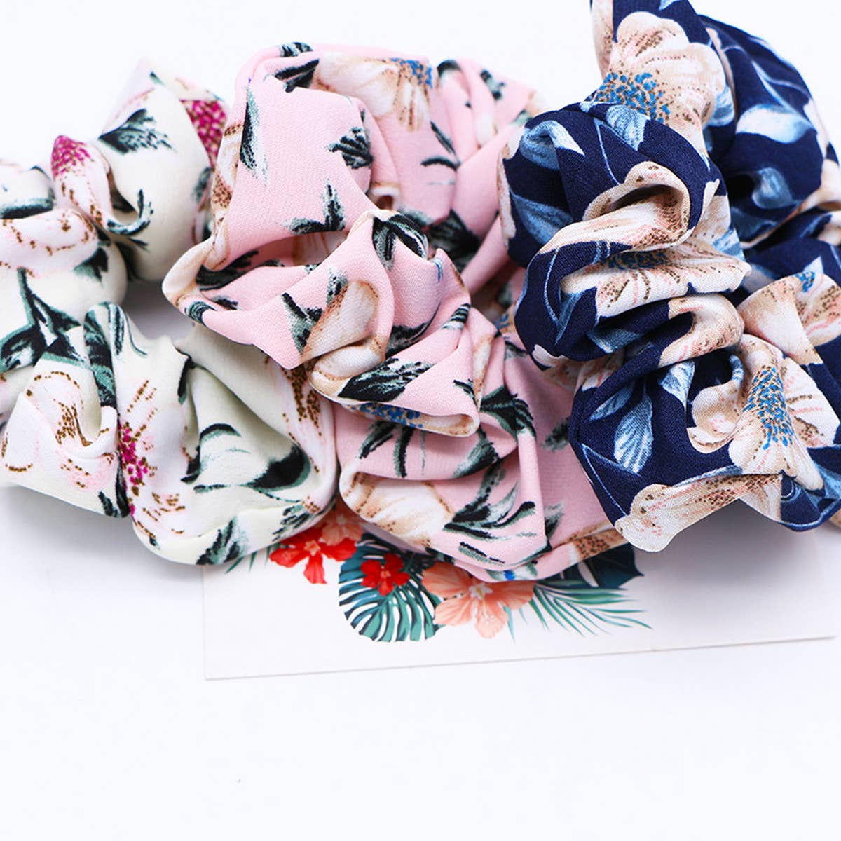 SWEET WOMEN PRINTED ELASTIC HAIR ROPE_CWAHA1017