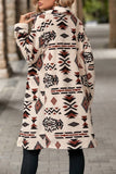 Women Ethnic Style Printed Plush Long Coat_Cwoco0123