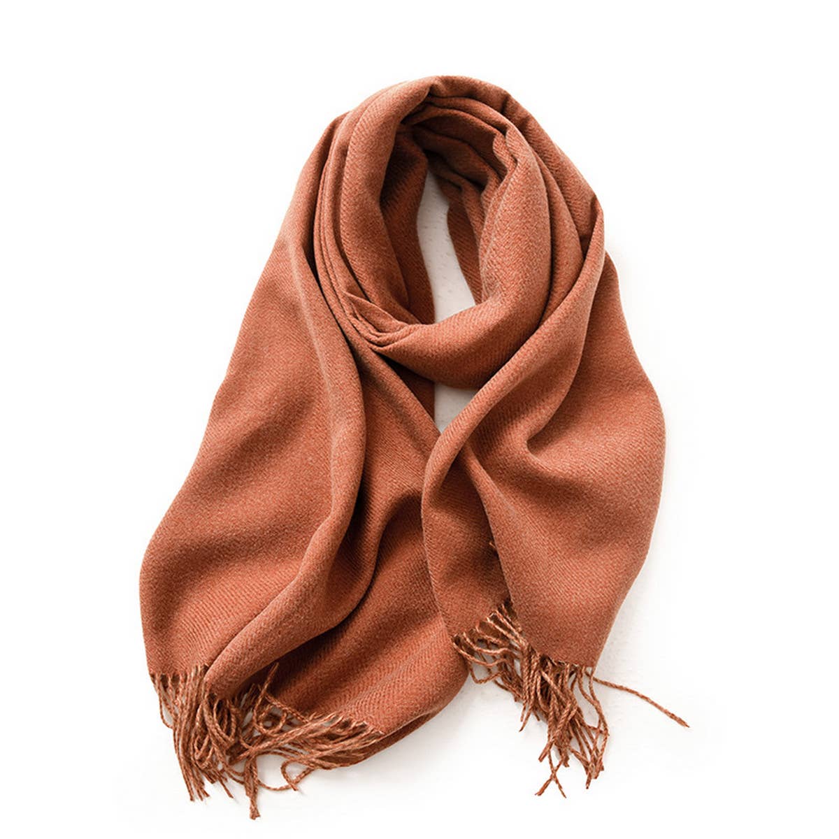 FASHION SCARF SOFT FAUX CASHMERE WITH TASSELS_CWASC0174