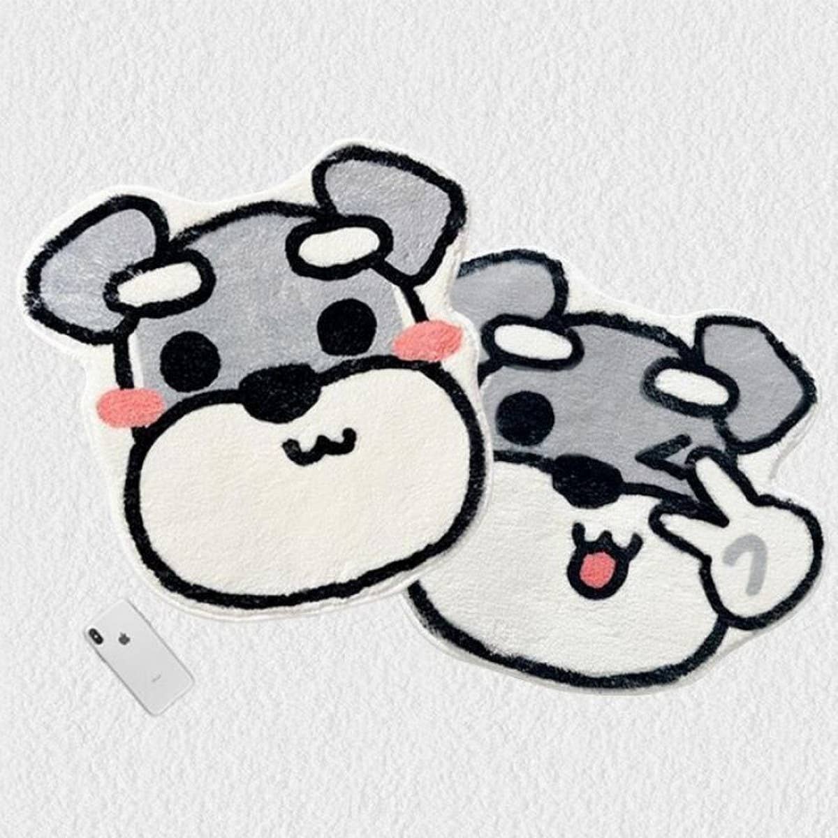 SOFT DOG RUG FOR BEDROOM COZY PET FLOOR MAT_CWMM7390