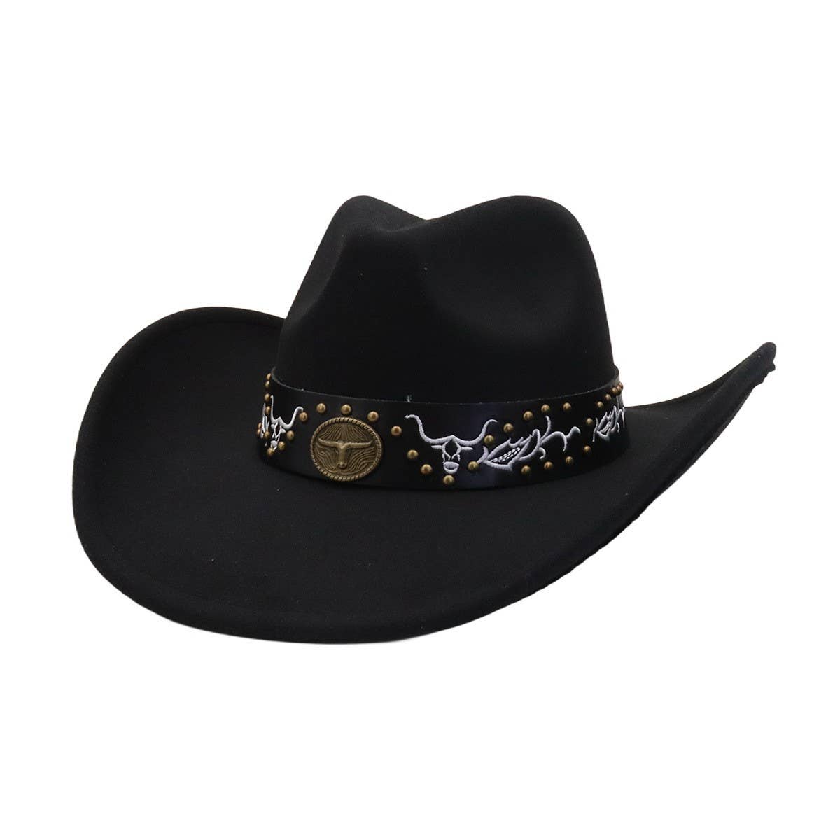 Unisex Cowboy Fedora Hat Western Style_Cwah04450