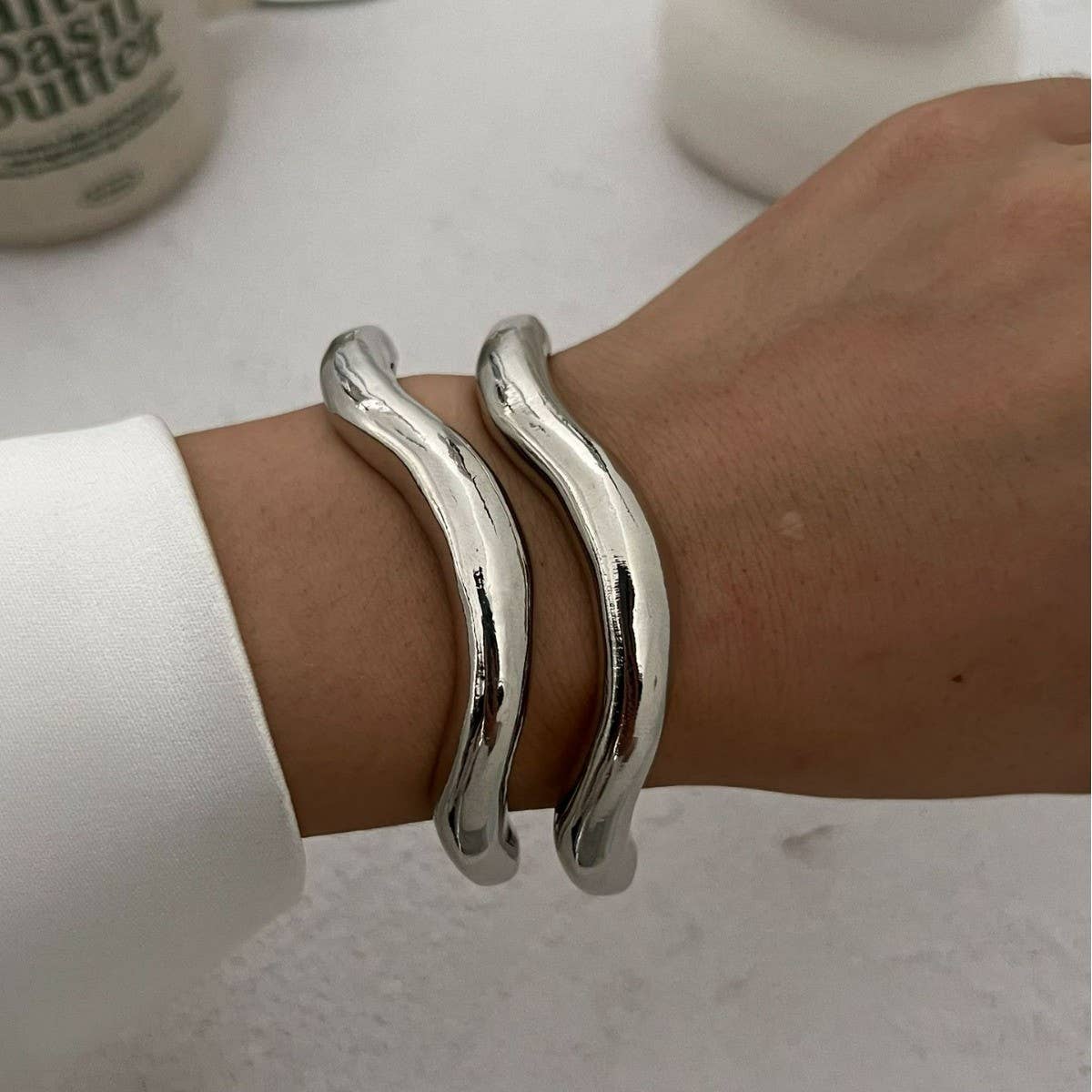 FASHIONABLE AND SIMPLE ALLOY ROUND RING BRACELET_CWMM3089