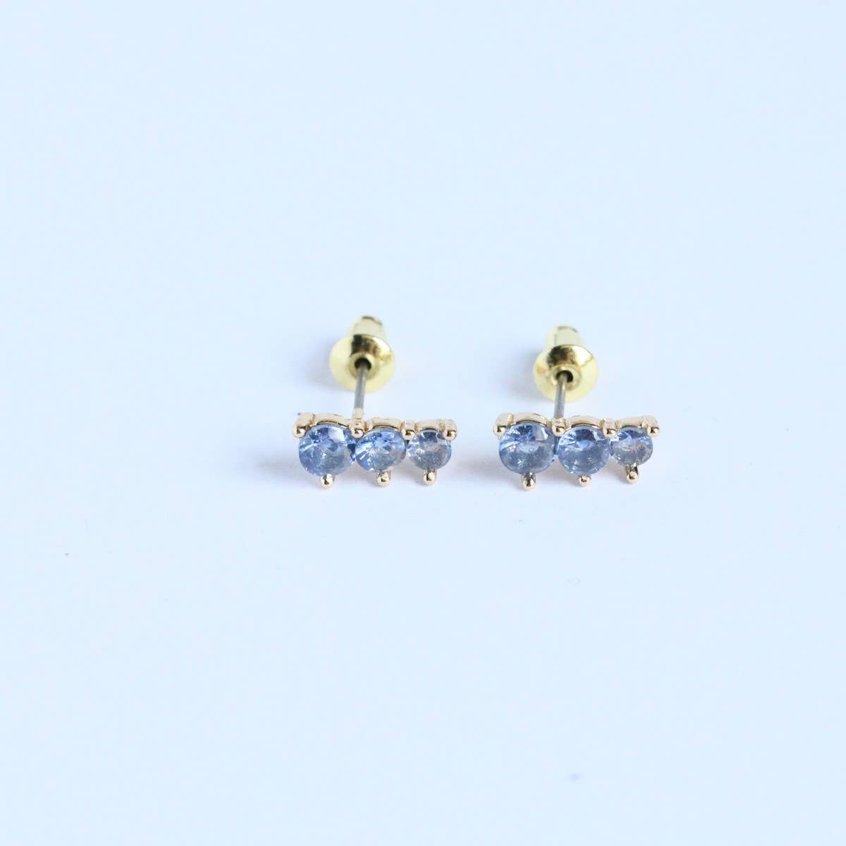 DECEMBER BIRTHSTONE STUD EARRINGS VINTAGE GIFT_CWAJE5111