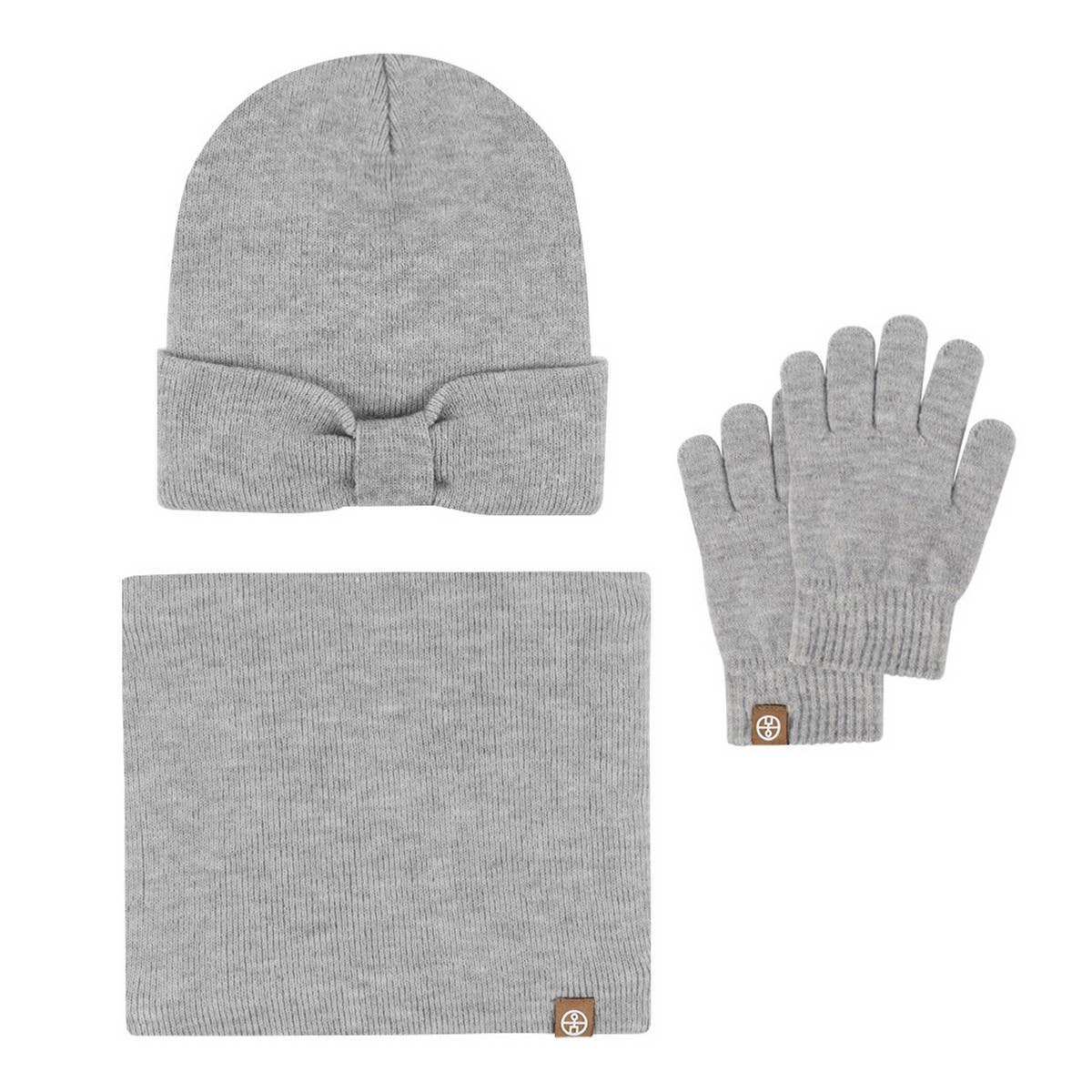 AUTUMN AND WINTER BOW CHILDRENS THREE PIECE SUIT_CWMM2780