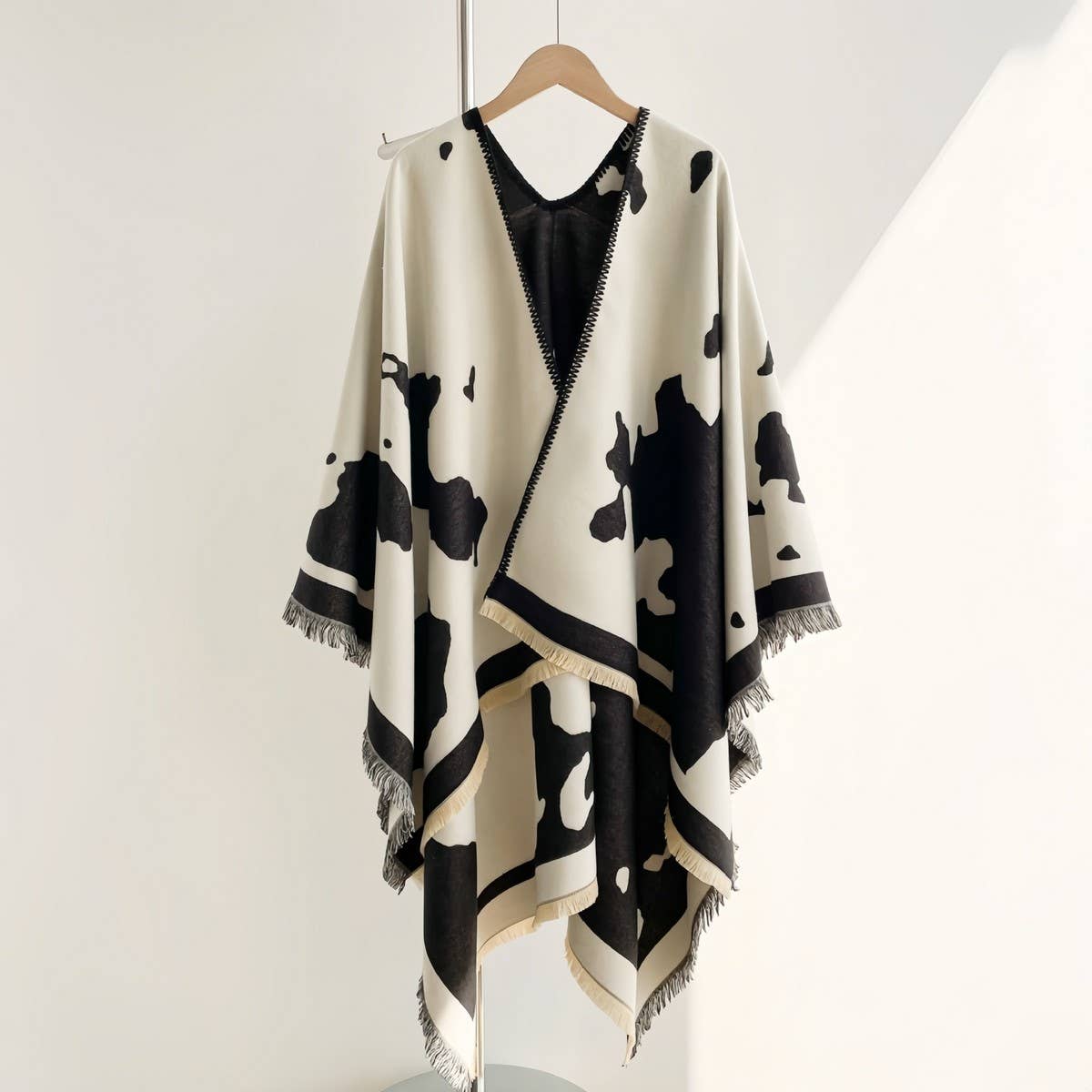 Korean Style Milk Pattern Shawl Women Thickcape_Cwocasl00091