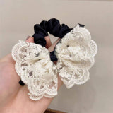 SWEET LACE TENDER BOW LARGE INTESTINE HAIR TIE_CWAHA1277