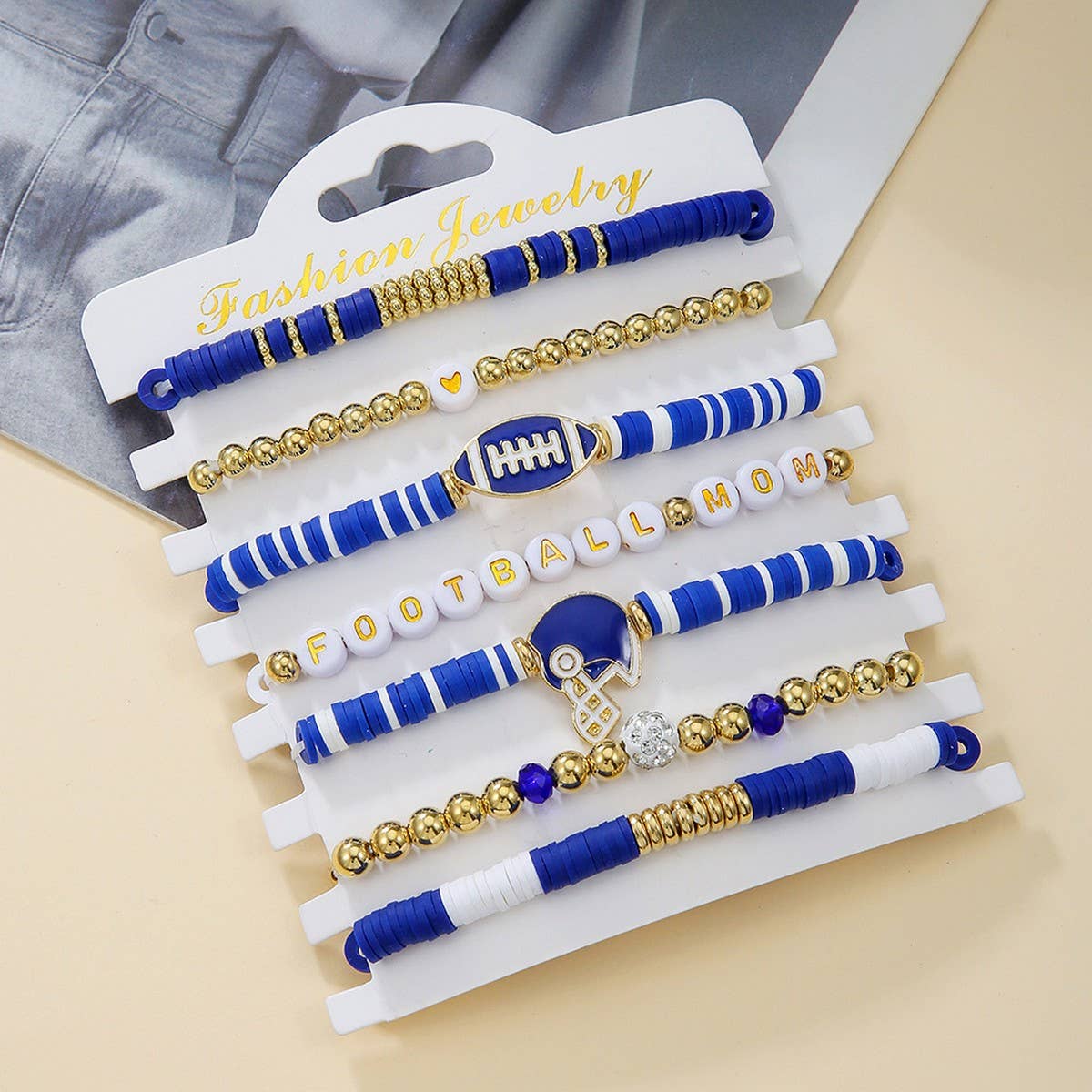 BRACELET 8 PIECE SET POLYMER CLAY BRACELET_CWMM3512