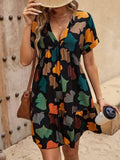 Stylish And Elegant Printed Cotton Silk Dress