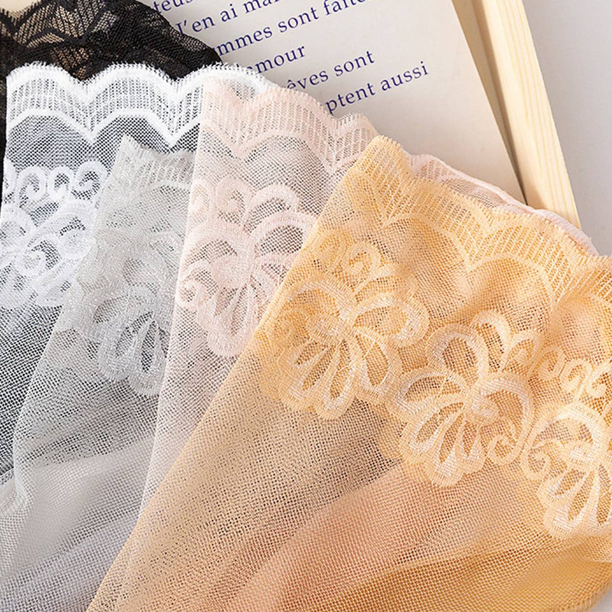 SUMMER THIN BREATHABLE MESH LACE SOCKS_CWMS0504