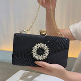 2024 NEW RHINESTONE RING PLEATED CLUTCH_CWAB2525