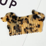 CUTE DOG WIDE TOOTH ACETATE COMB PORTABLE BRUSH_CWMM6404