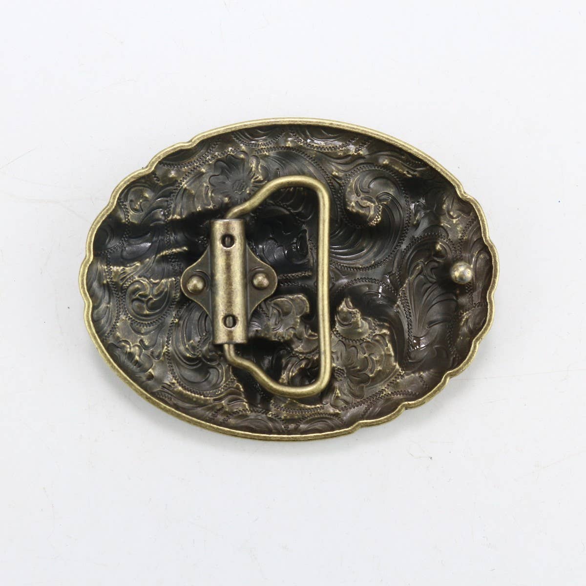 Western Style Bull Head Belt Buckle_Cwabe0427